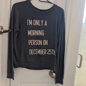 Size medium light gray sweater